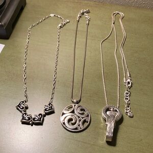 BRIGHTON.VALENTINES DAY! THREE BEAUTIFUL NECKLACES.ONE ON A VERY LONG CHAIN. EUC